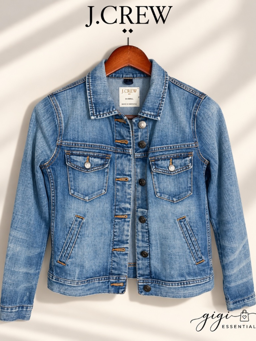 J.Crew Classic Medium Wash Denim Jacket | Size XX-Small